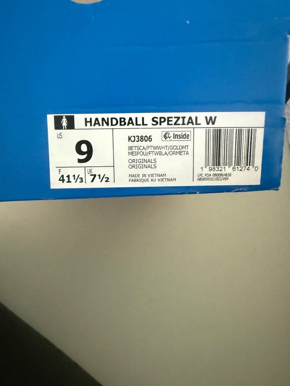 NWT Women’s Adidas Handball Spezial W Better Scarlet White Gum Sneakers Sz 9 KJ3 - Picture 11 of 11